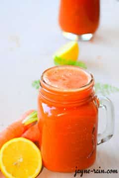 Carrot Juice Recipe (No Juicer Needed) - Jayne Rain